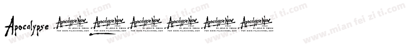 Apocalypse 1字体转换